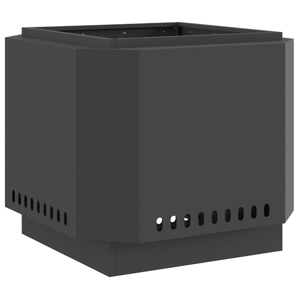 Smokeless Fire Pit Black 58 x 58 x 51 cm Cold-rolled Steel