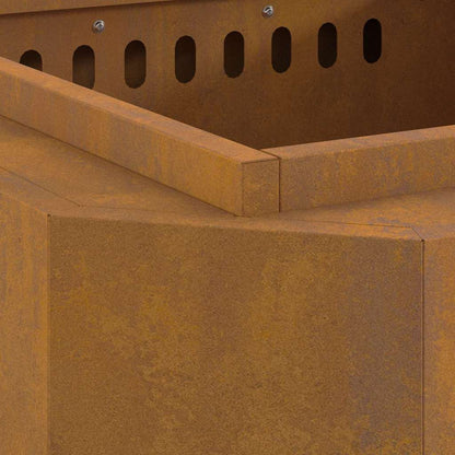 Smokeless Fire Pit Brown 58 x 58 x 51 cm Steel