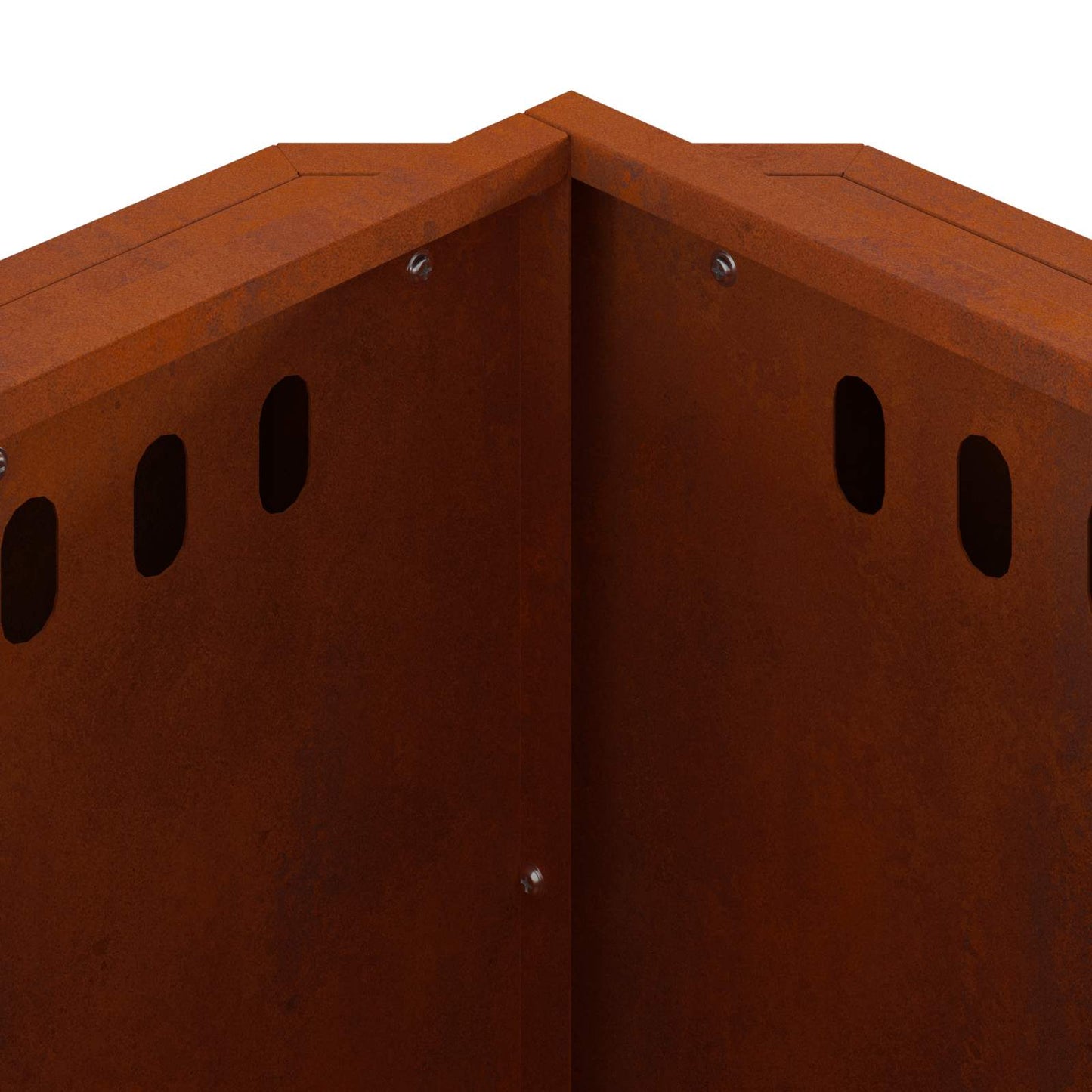 Smokeless Fire Pit Brown 58 x 58 x 51 cm Weathering Steel