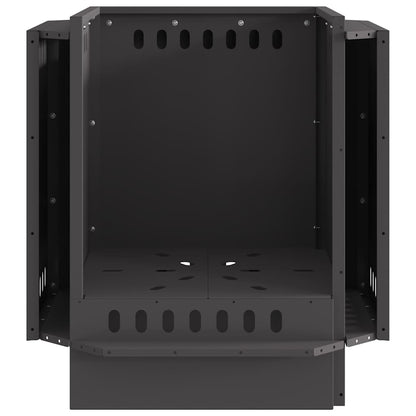 Smokeless Fire Pit Black 48 x 48 x 51 cm Steel