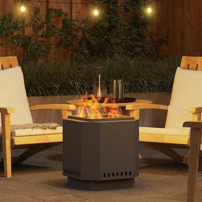 Smokeless Fire Pit Black 48 x 48 x 51 cm Steel