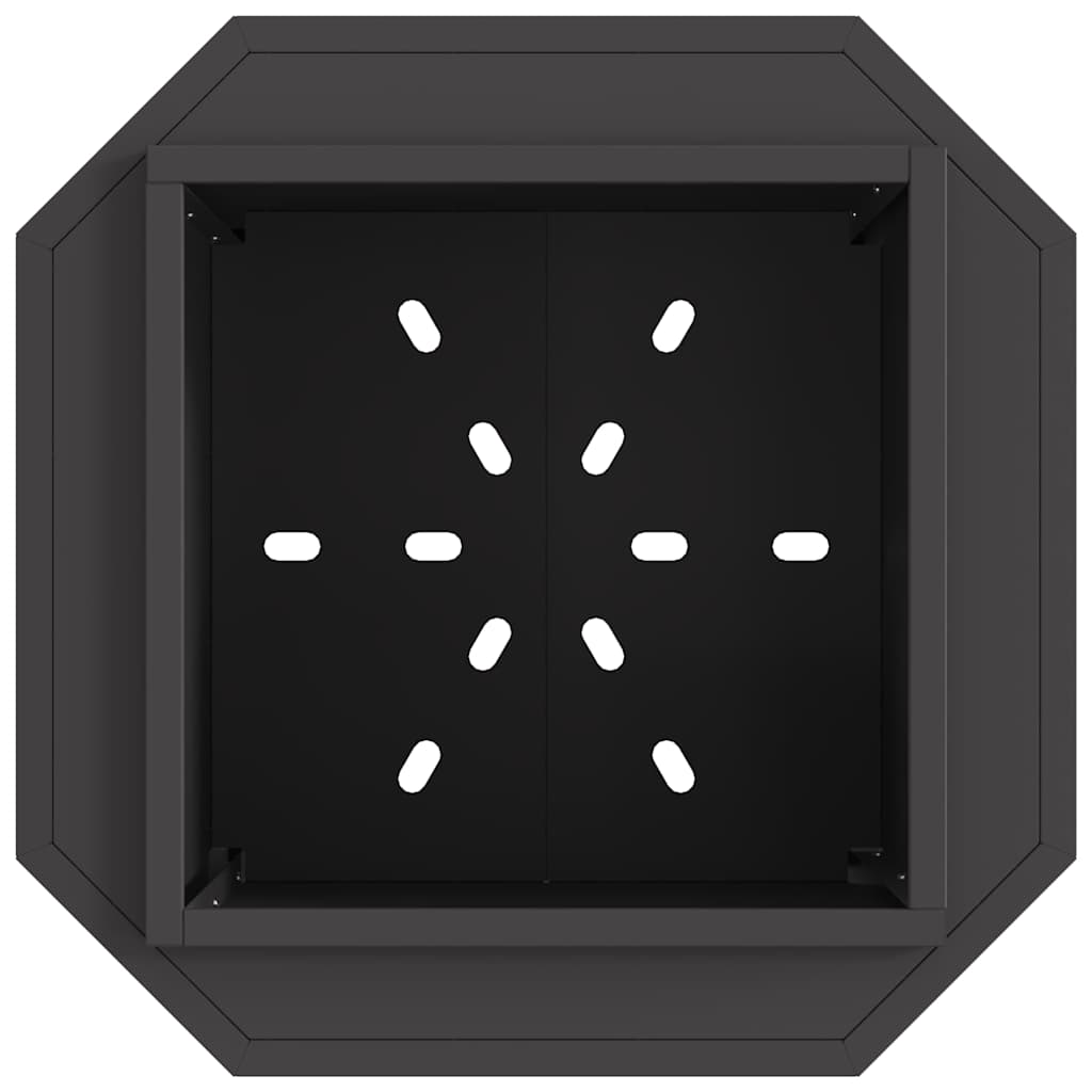 Smokeless Fire Pit Black 48 x 48 x 51 cm Steel