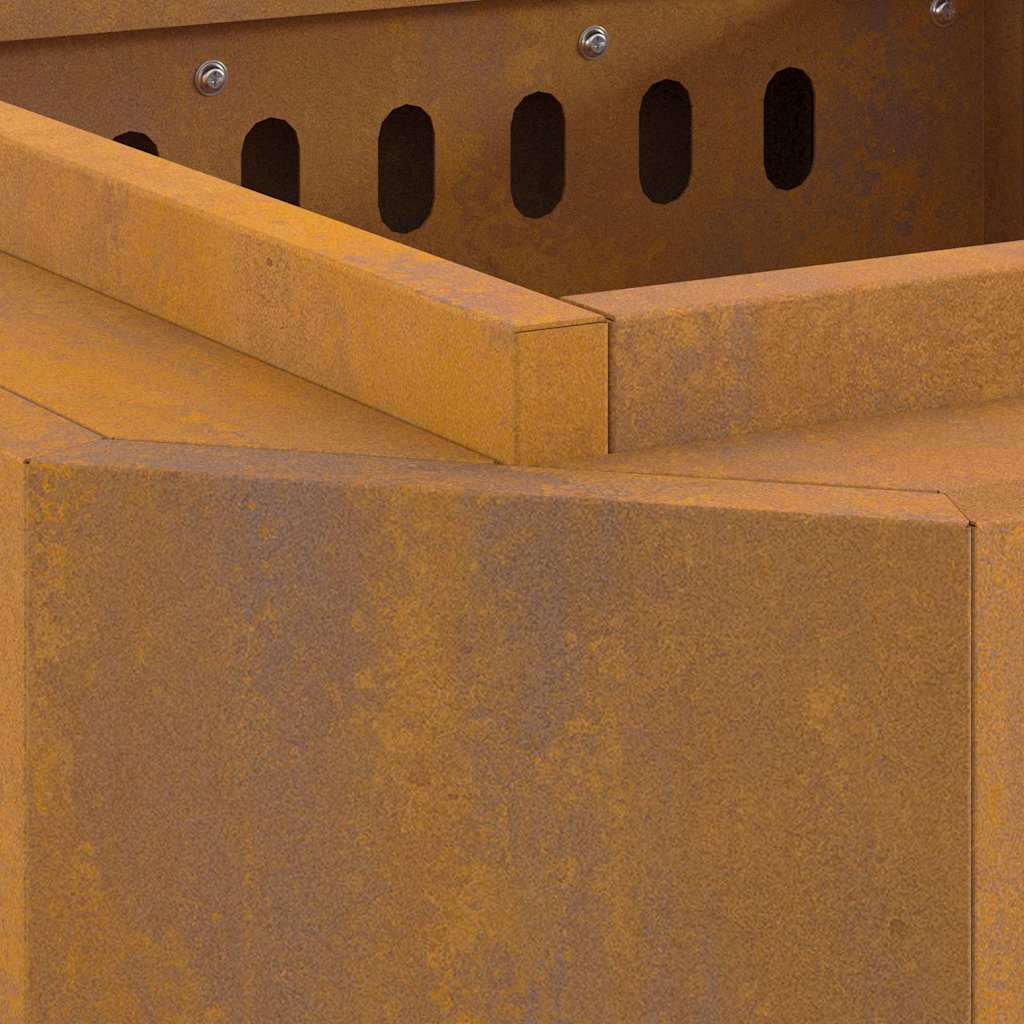 Smokeless Fire Pit Brown 48 x 48 x 51 cm Steel