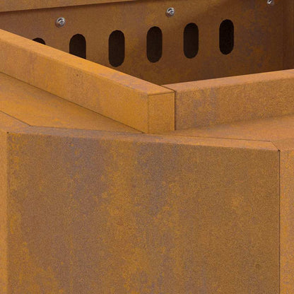 Smokeless Fire Pit Brown 48 x 48 x 51 cm Steel