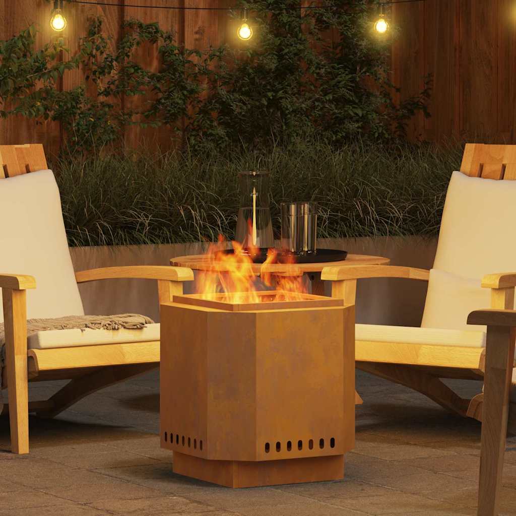 Smokeless Fire Pit Brown 48 x 48 x 51 cm Steel