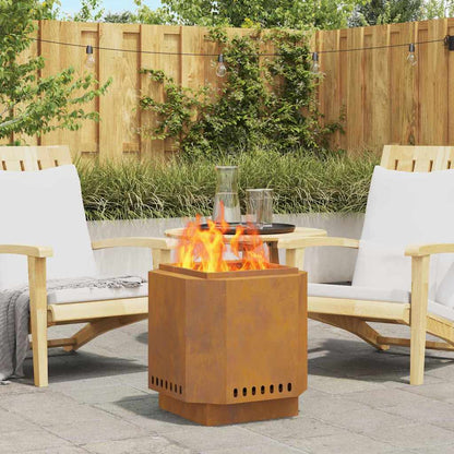 Smokeless Fire Pit Brown 48 x 48 x 51 cm Steel