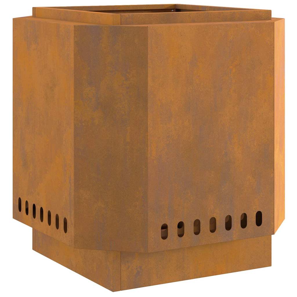 Smokeless Fire Pit Brown 48 x 48 x 51 cm Steel