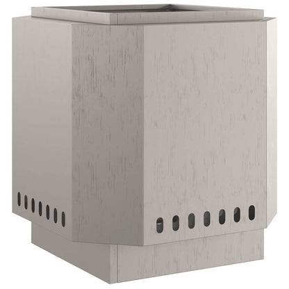 Smokeless Fire Pit Brown 48 x 48 x 51 cm Steel