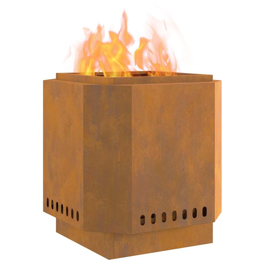 Smokeless Fire Pit Brown 48 x 48 x 51 cm Steel