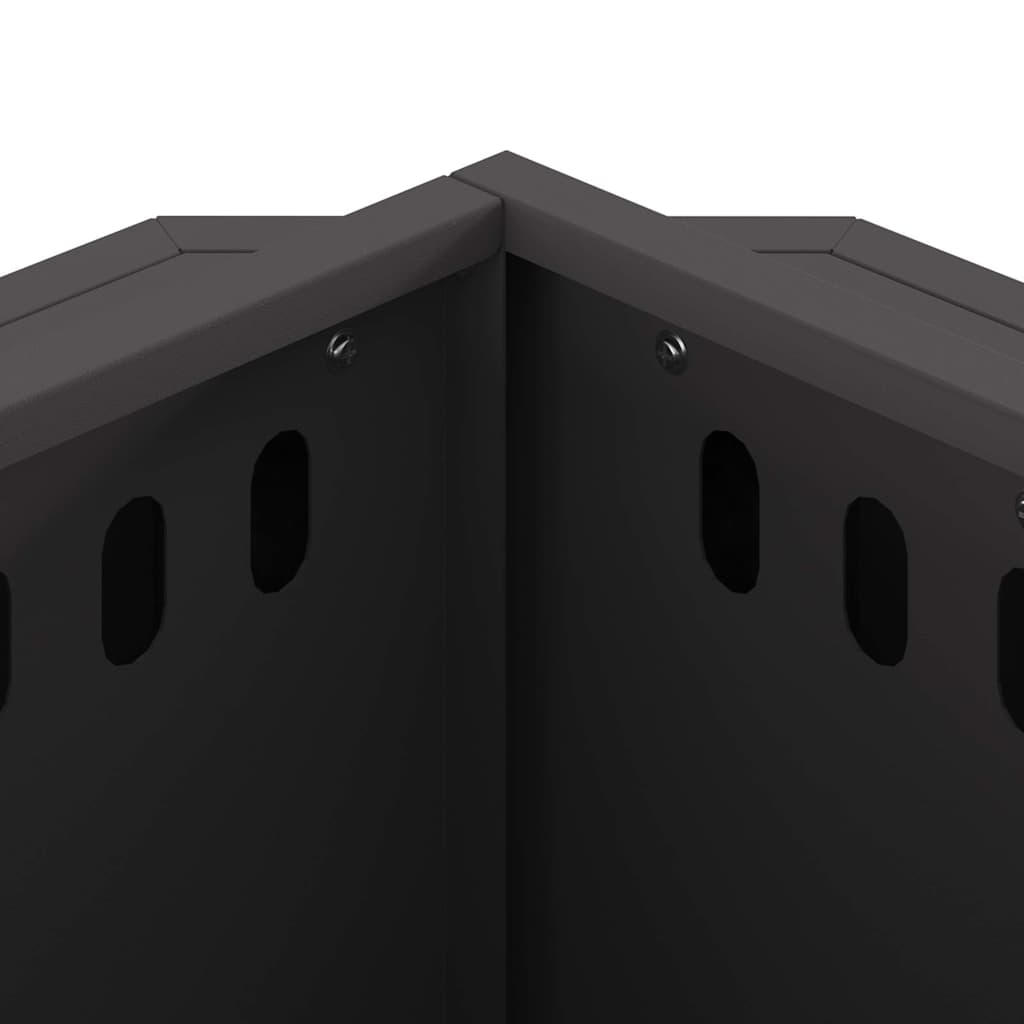 Smokeless Fire Pit Black 38 x 38 x 51 cm Steel