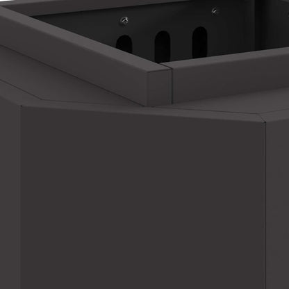 Smokeless Fire Pit Black 38 x 38 x 51 cm Steel