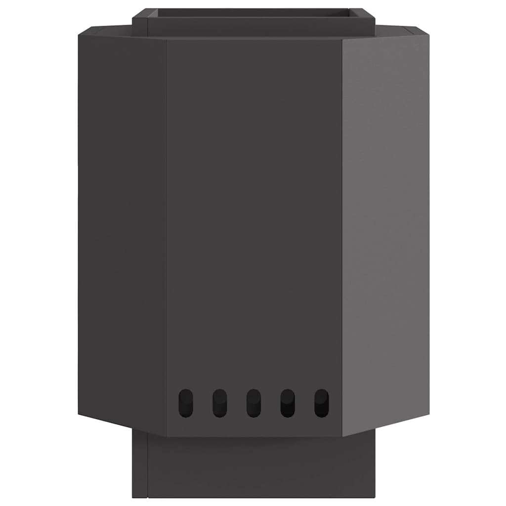 Smokeless Fire Pit Black 38 x 38 x 51 cm Steel