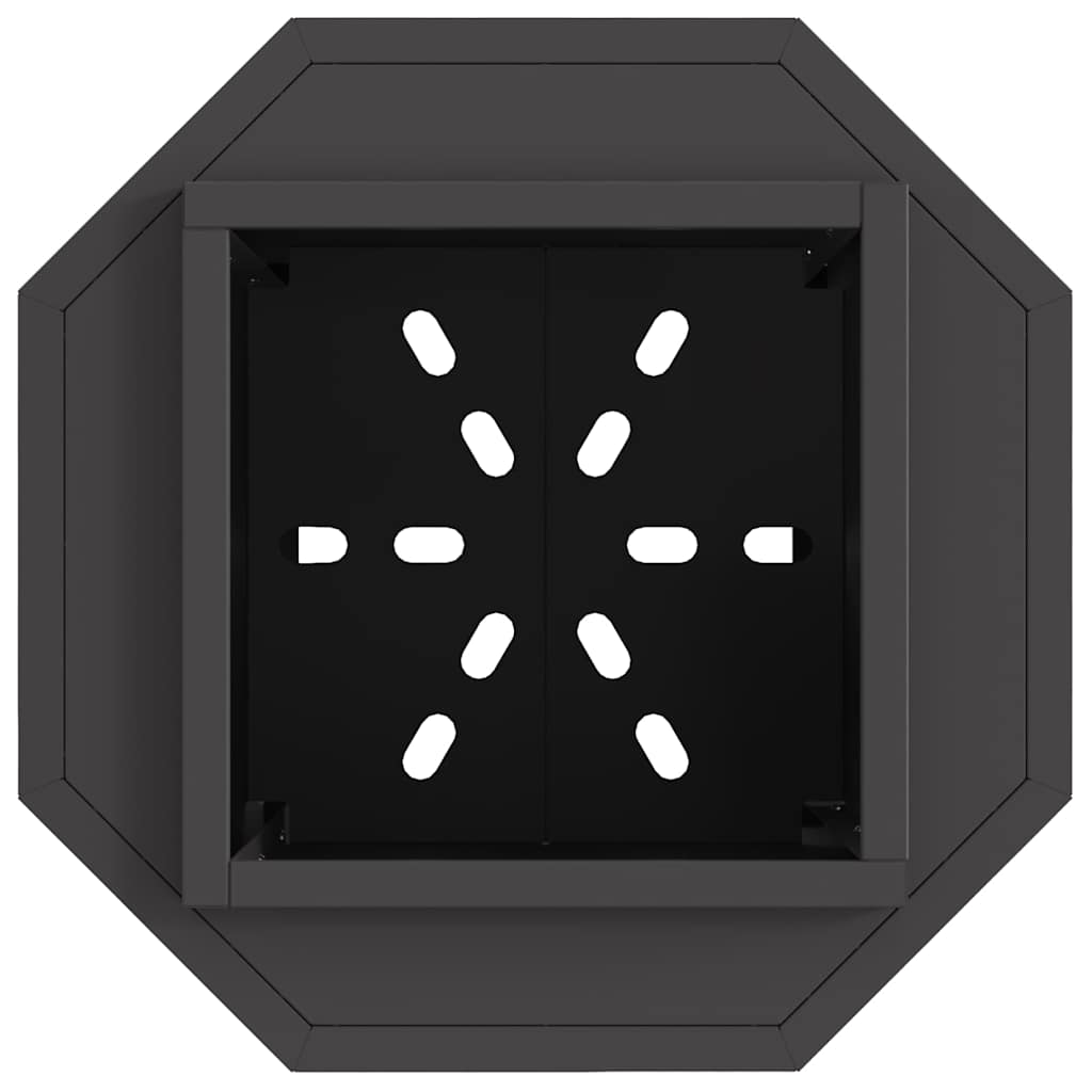 Smokeless Fire Pit Black 38 x 38 x 51 cm Steel