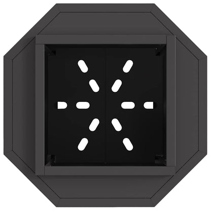 Smokeless Fire Pit Black 38 x 38 x 51 cm Steel