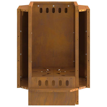 Smokeless Fire Pit Brown 38 x 38 x 51 cm Steel