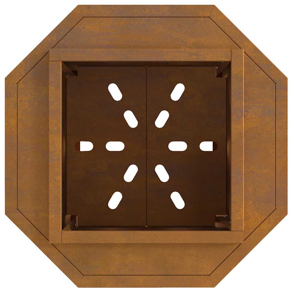 Smokeless Fire Pit Brown 38 x 38 x 51 cm Steel