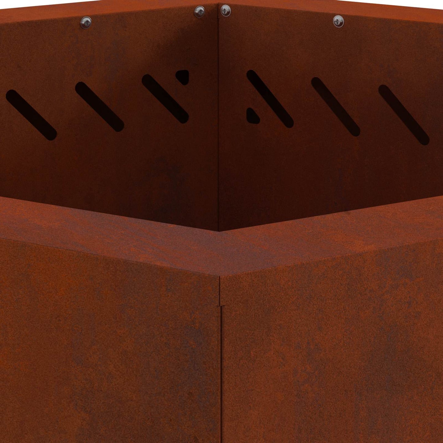 Smokeless Fire Pit Brown 58 x 58 x 51 cm Weathering Steel