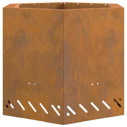 Smokeless Fire Pit Brown 58 x 58 x 51 cm Steel