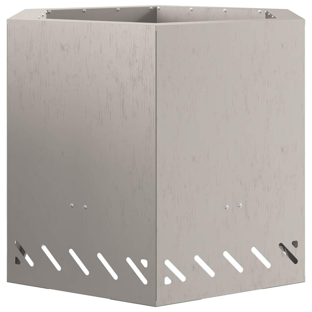 Smokeless Fire Pit Brown 58 x 58 x 51 cm Weathering Steel