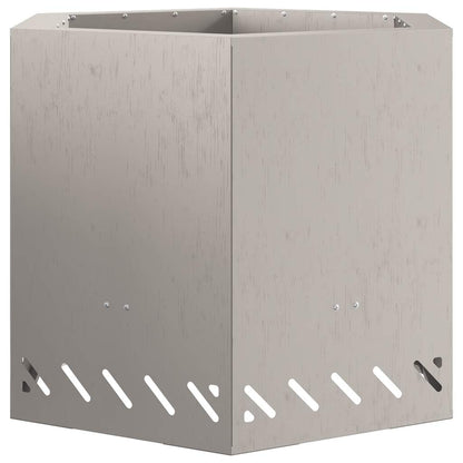 Smokeless Fire Pit Brown 58 x 58 x 51 cm Weathering Steel