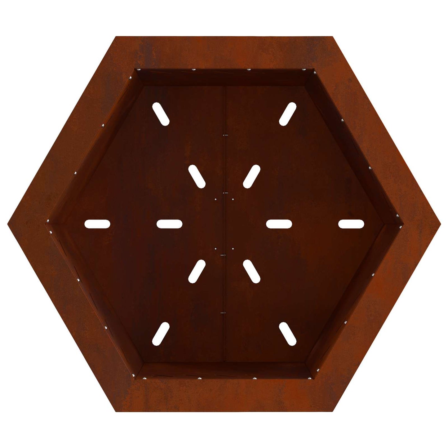 Smokeless Fire Pit Brown 58 x 58 x 51 cm Weathering Steel