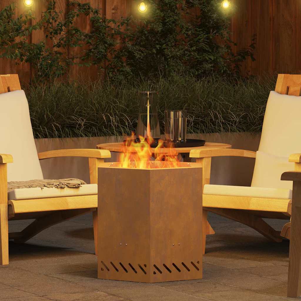 Smokeless Fire Pit Brown 48 x 48 x 51 cm Steel