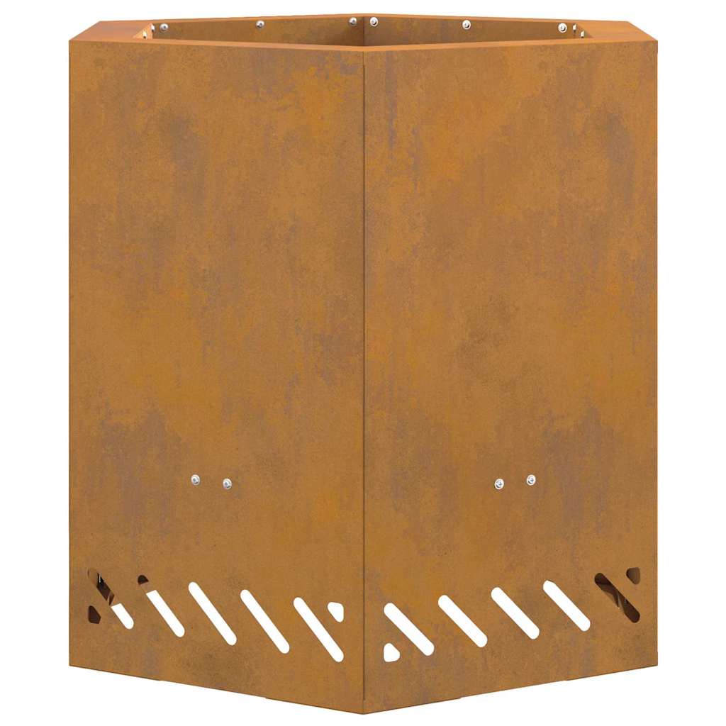 Smokeless Fire Pit Brown 48 x 48 x 51 cm Steel