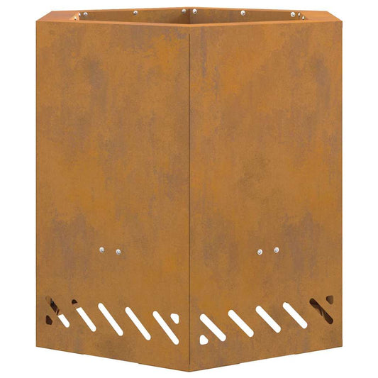 Smokeless Fire Pit Brown 48 x 48 x 51 cm Steel