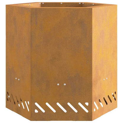 Smokeless Fire Pit Brown 48 x 48 x 51 cm Steel