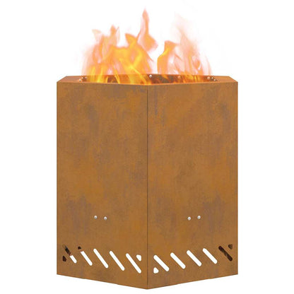 Smokeless Fire Pit Brown 48 x 48 x 51 cm Steel