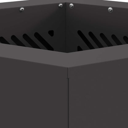 Smokeless Fire Pit Black 38 x 38 x 51 cm Steel