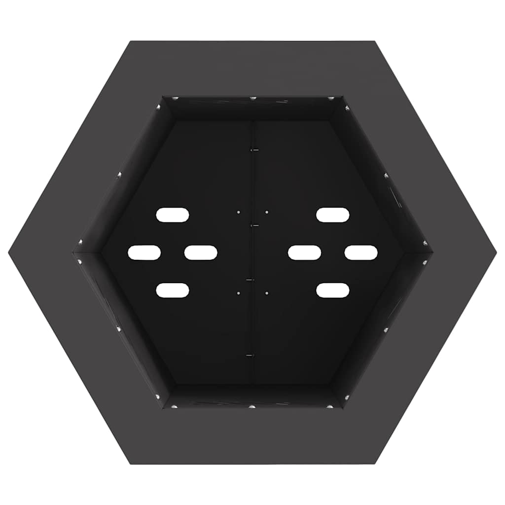 Smokeless Fire Pit Black 38 x 38 x 51 cm Steel