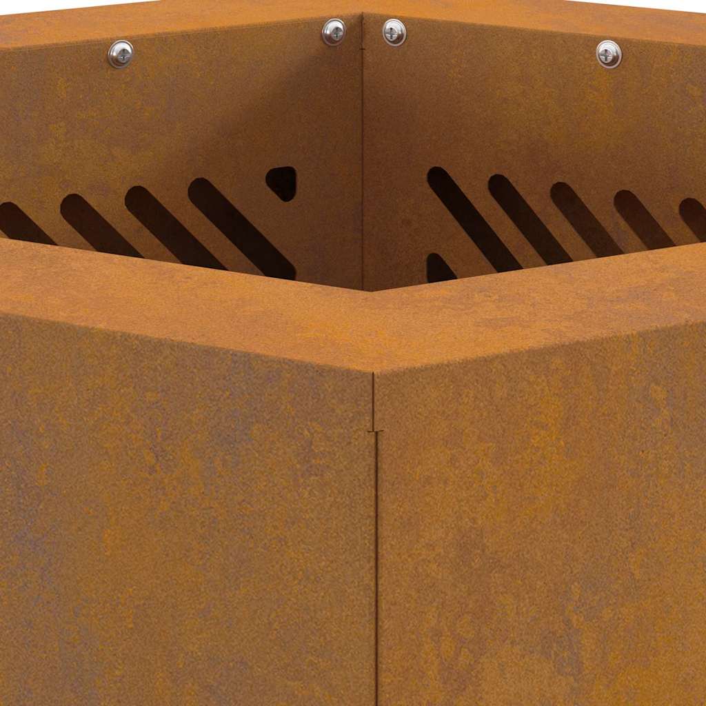 Smokeless Fire Pit Brown 38 x 38 x 51 cm Steel