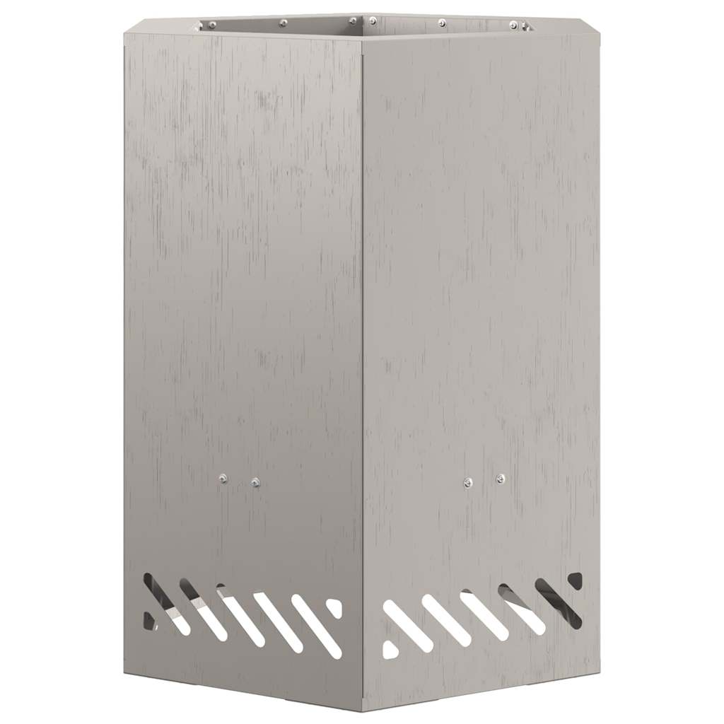 Smokeless Fire Pit Brown 38 x 38 x 51 cm Steel