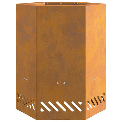 Smokeless Fire Pit Brown 38 x 38 x 51 cm Steel