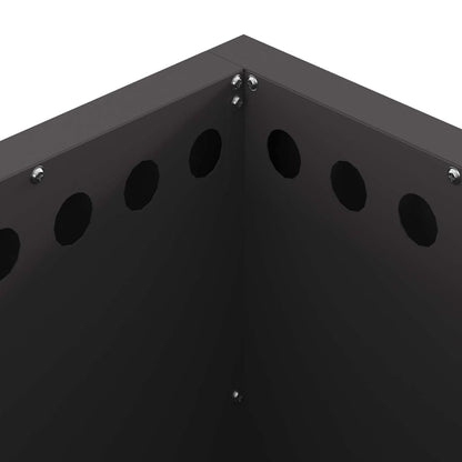 Smokeless Fire Pit Black 48 x 48 x 50 cm Steel