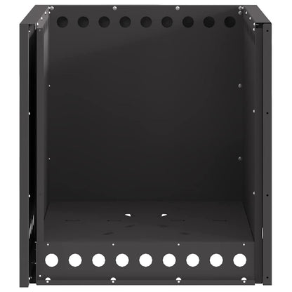 Smokeless Fire Pit Black 48 x 48 x 50 cm Steel