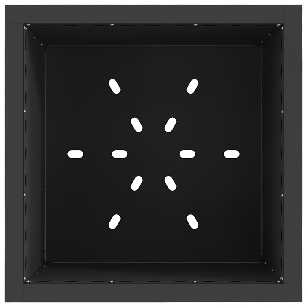 Smokeless Fire Pit Black 48 x 48 x 50 cm Steel