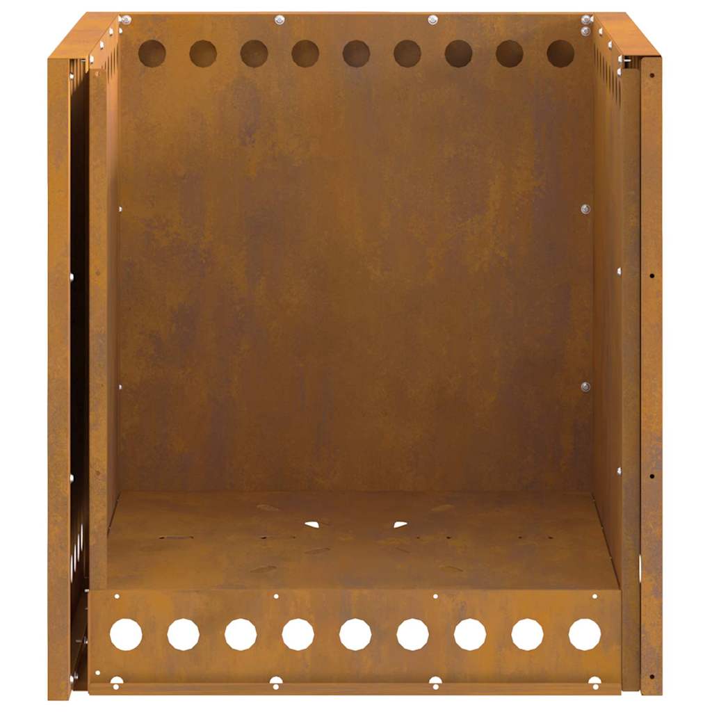 Smokeless Fire Pit Brown 48 x 48 x 50 cm Steel