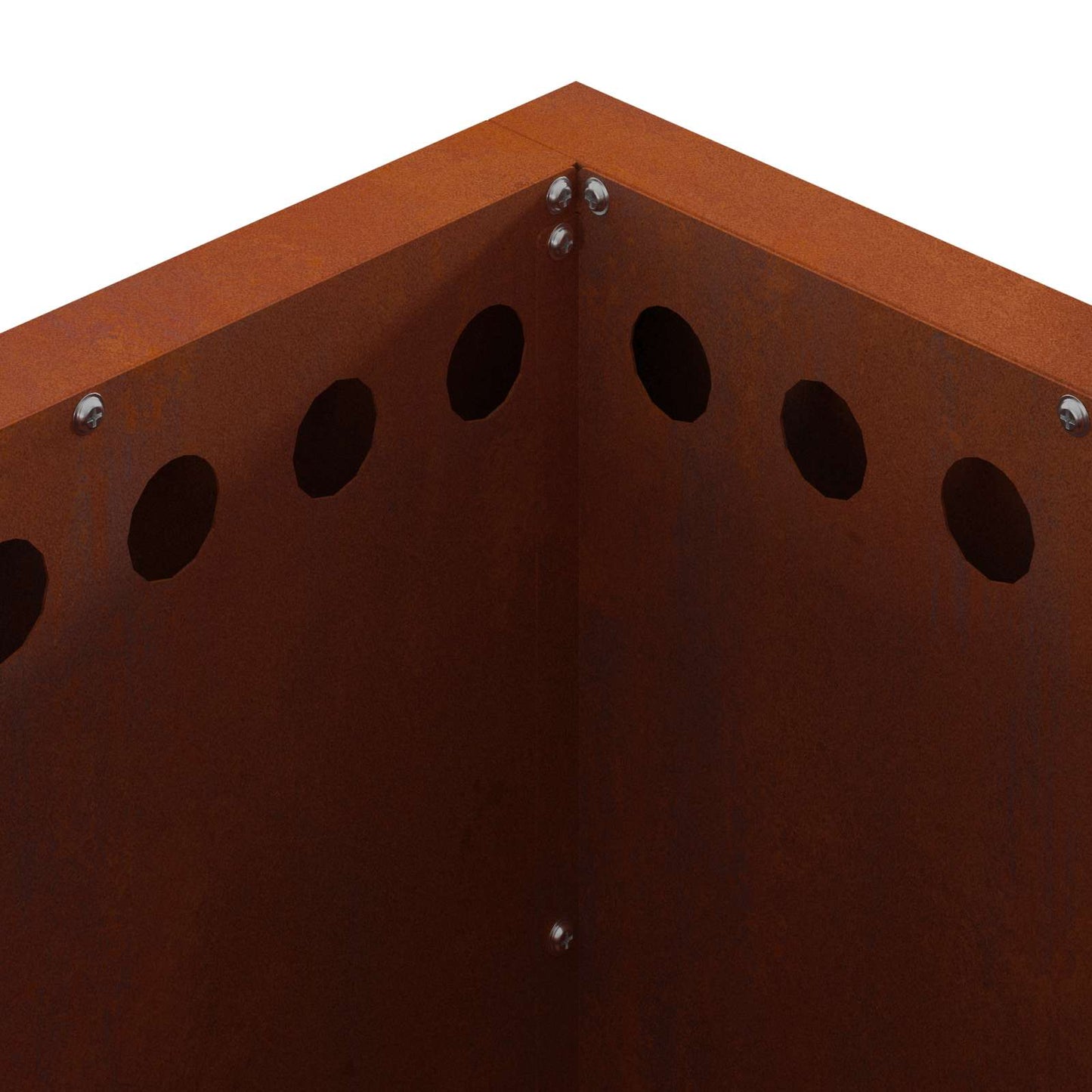 Smokeless Fire Pit Brown 48 x 48 x 50 cm Weathering Steel