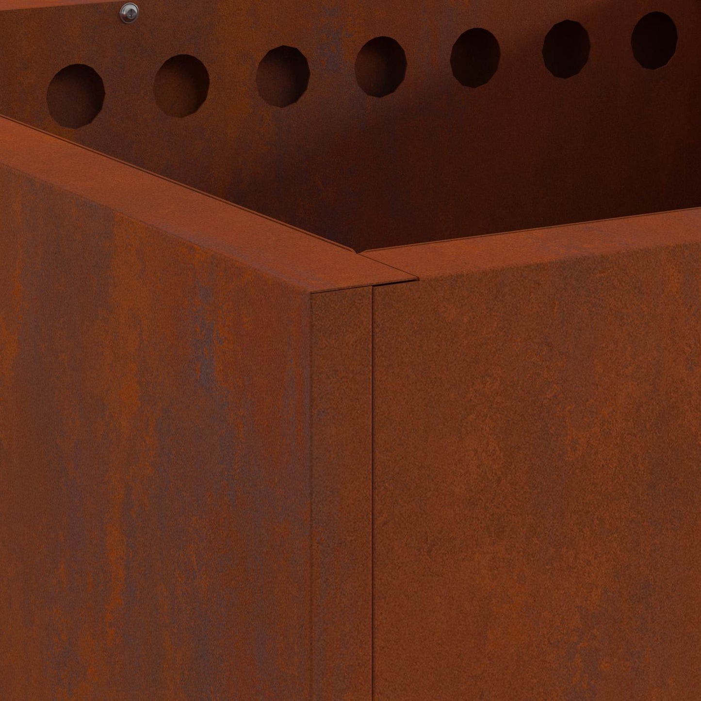 Smokeless Fire Pit Brown 48 x 48 x 50 cm Weathering Steel