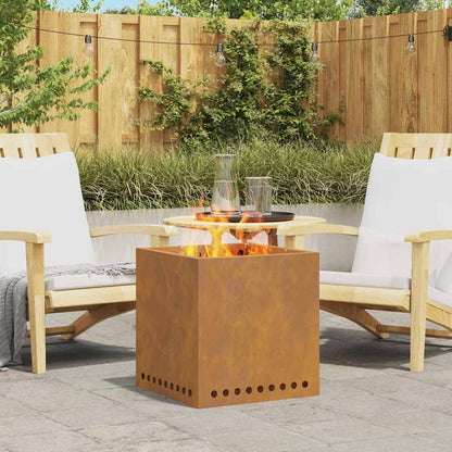 Smokeless Fire Pit Brown 48 x 48 x 50 cm Steel