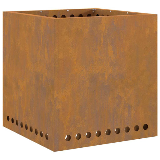 Smokeless Fire Pit Brown 48 x 48 x 50 cm Steel