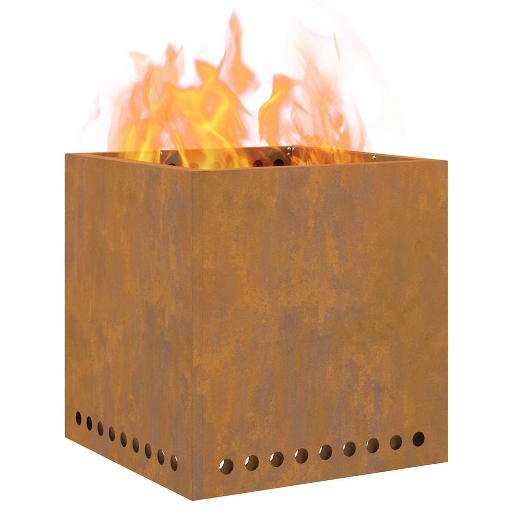 Smokeless Fire Pit Brown 48 x 48 x 50 cm Steel