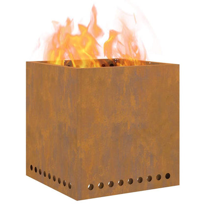 Smokeless Fire Pit Brown 48 x 48 x 50 cm Steel