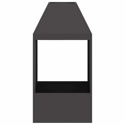Fire Pit Black 50 x 50 x 100 cm Steel