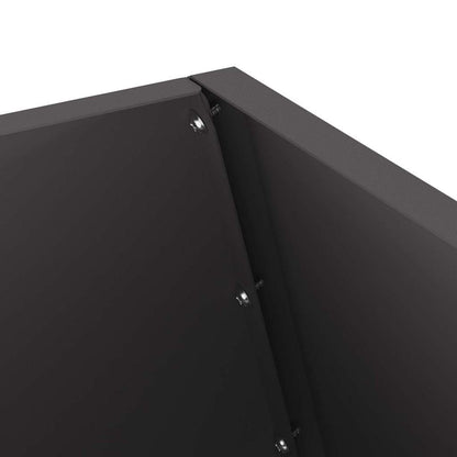 Fire Pit Black 50 x 50 x 100 cm Steel