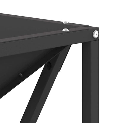 Fire Pit Black 50 x 50 x 35 cm Steel