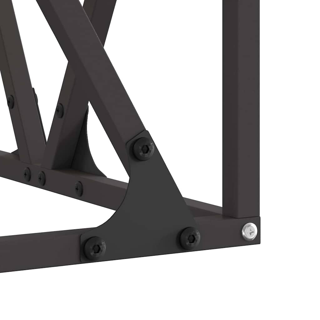 Fire Pit Brown 50 x 50 x 35 cm Steel