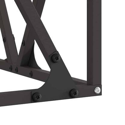 Fire Pit Brown 50 x 50 x 35 cm Steel